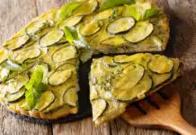 Tarte fine courgette fromage