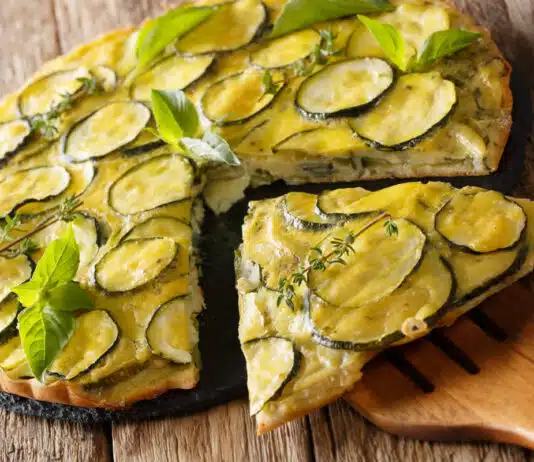 Tarte fine courgette fromage