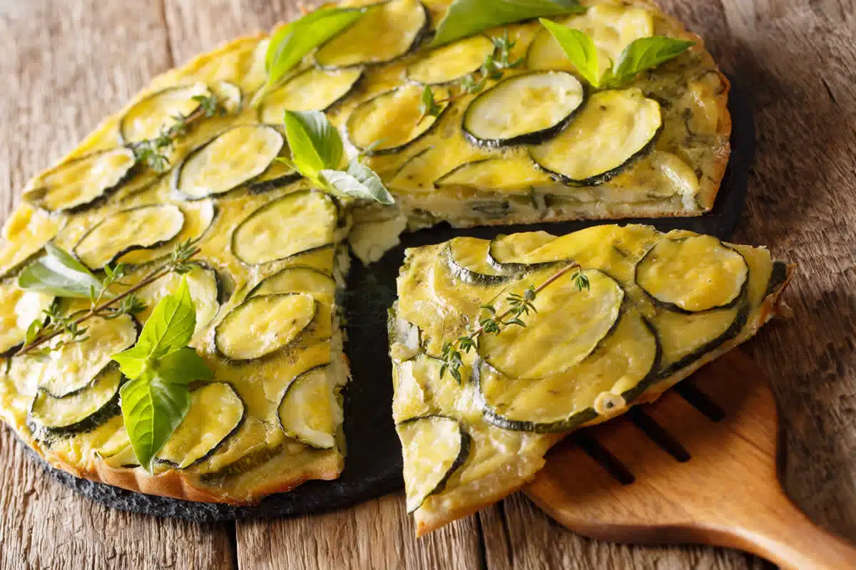 Tarte fine courgette fromage