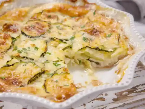 gratin de courgettes à la béchamel