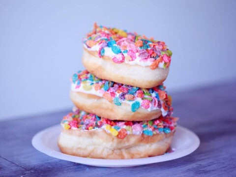 Beignets au glaçage vanille