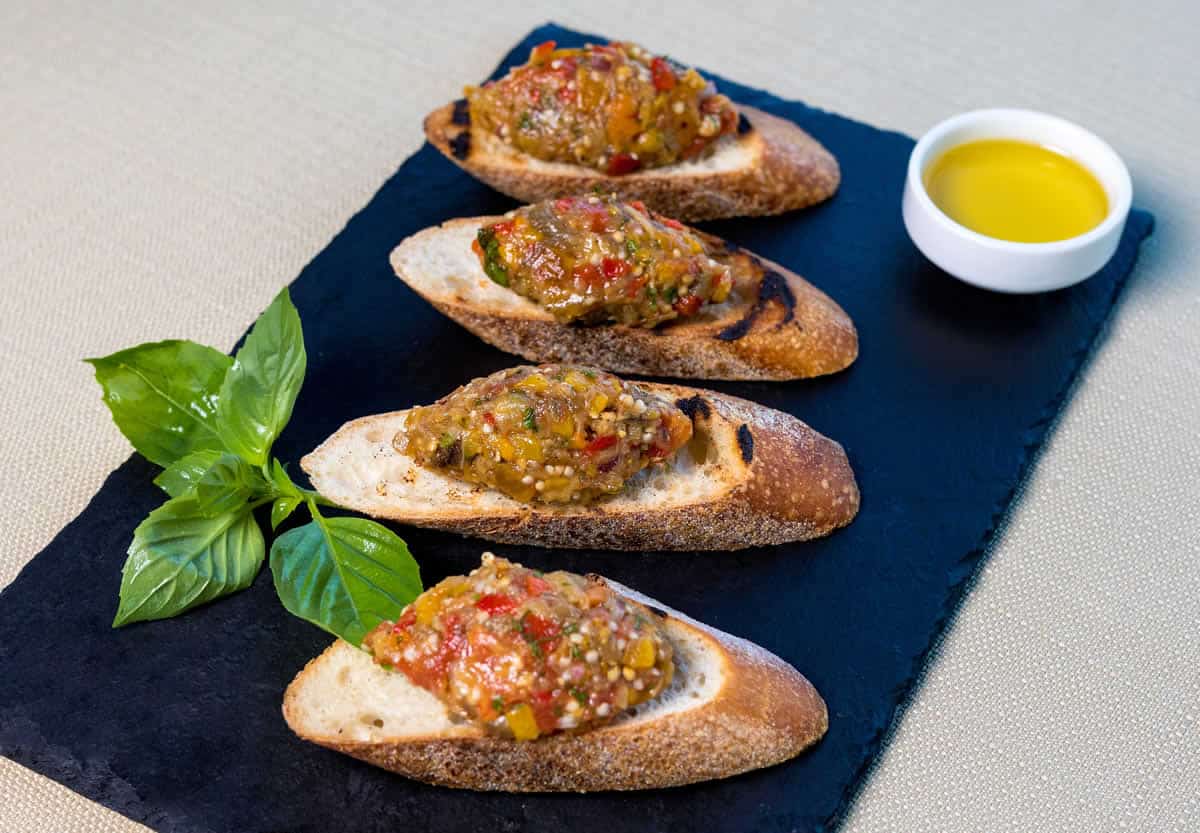Caviar aubergine et poivron