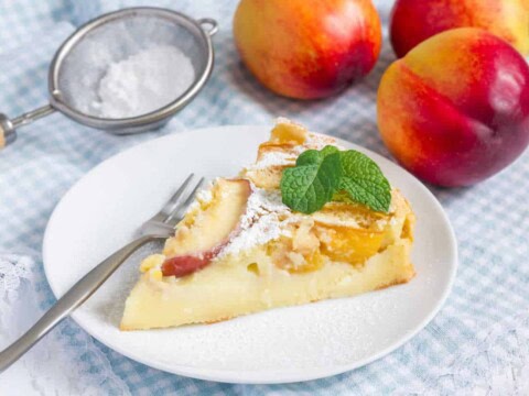 Clafoutis aux pêches