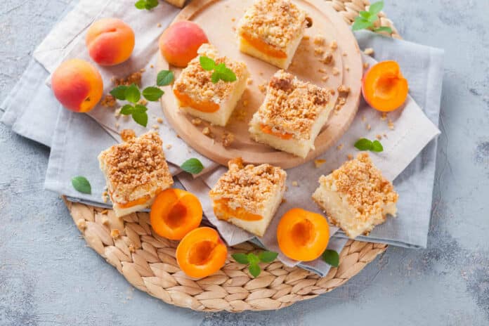 Gâteau crumble abricot