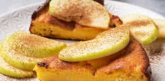Gâteau invisible aux pommes et à la cannelle