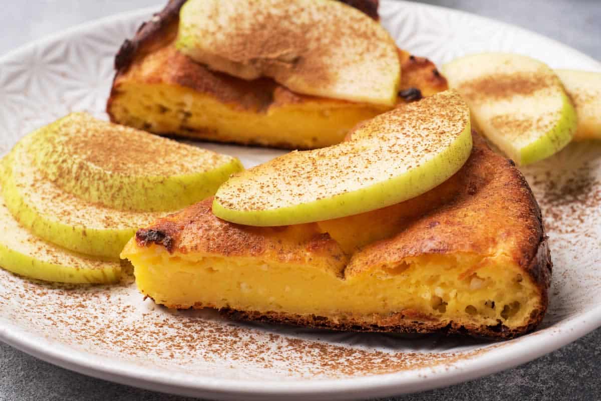 Gâteau invisible aux pommes et à la cannelle