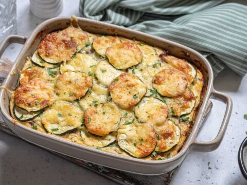 Gratin de courgette et fromage