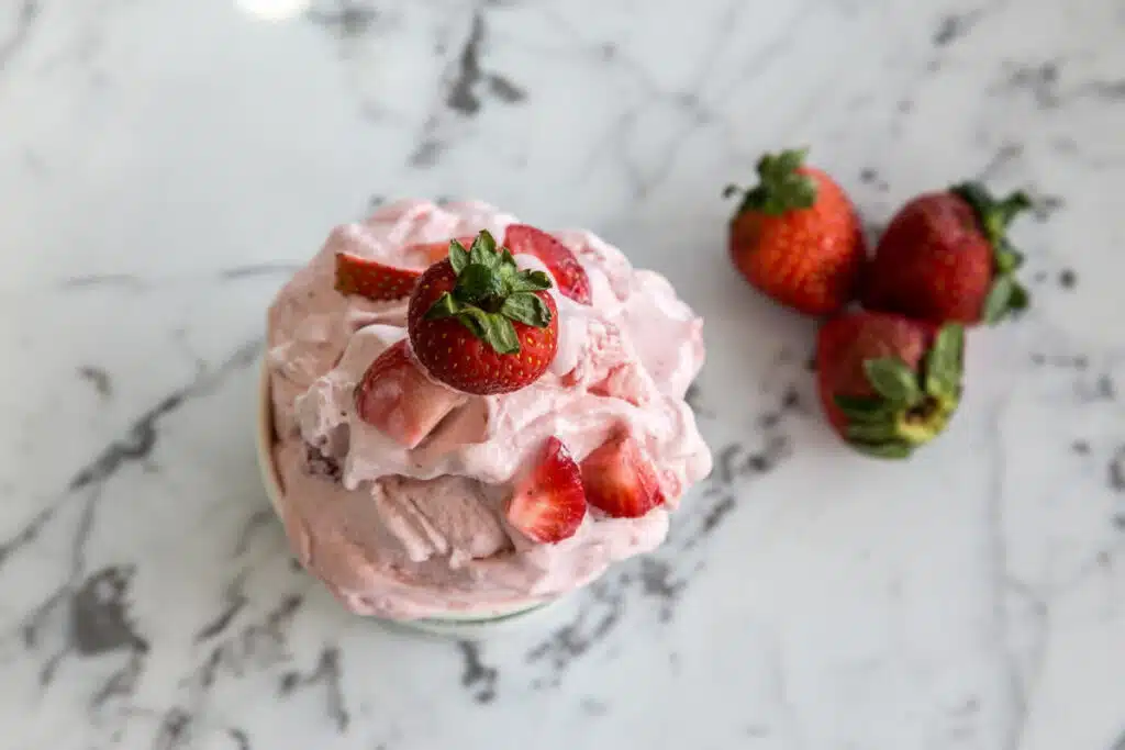 Mousse de fraises au mascarpone