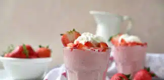 Mousse légère aux fraises