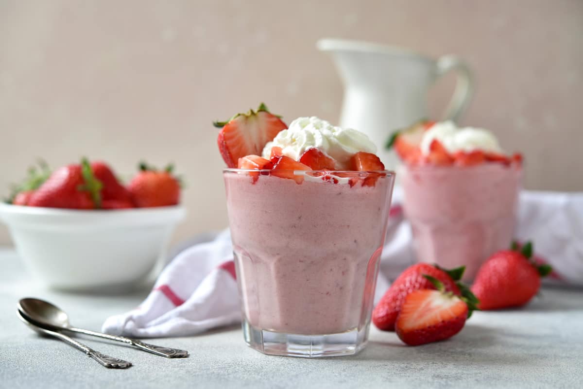 Mousse légère aux fraises