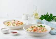 Recette pâtes au saumon frais
