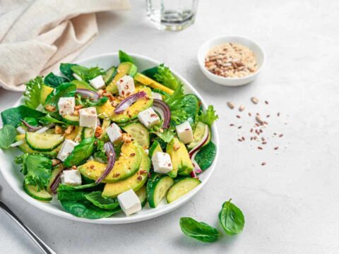 Salade avocat concombre