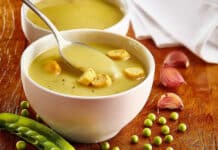 Soupe petit pois menthe