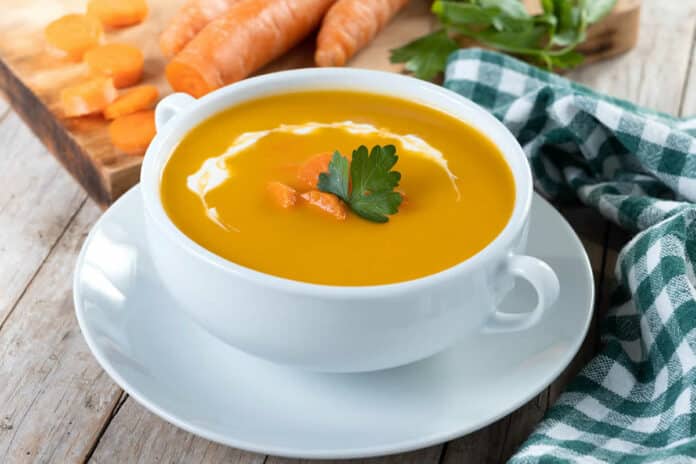 Soupe veloutée à la carotte