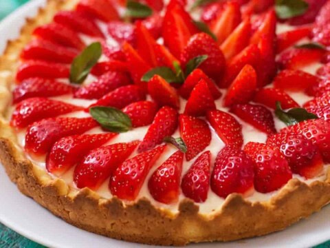Tarte aux fraises pâte brisée