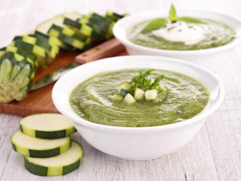 Velouté de courgettes au fromage