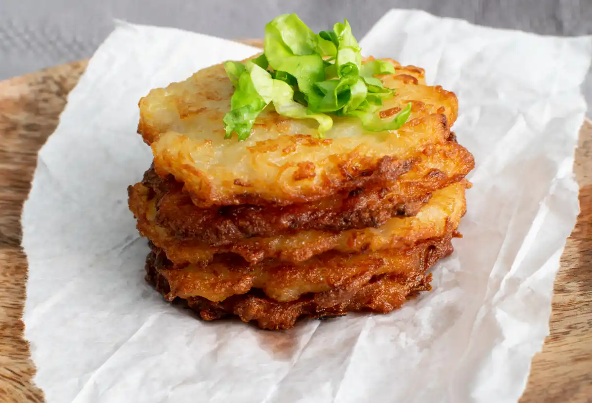 pancakes de pommes de terre à la poêle