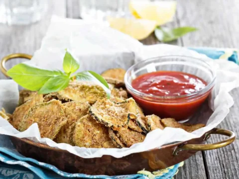 courgettes croustillantes cuites au four