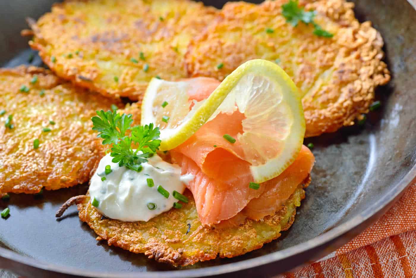 Galettes pommes de terre croustillantes
