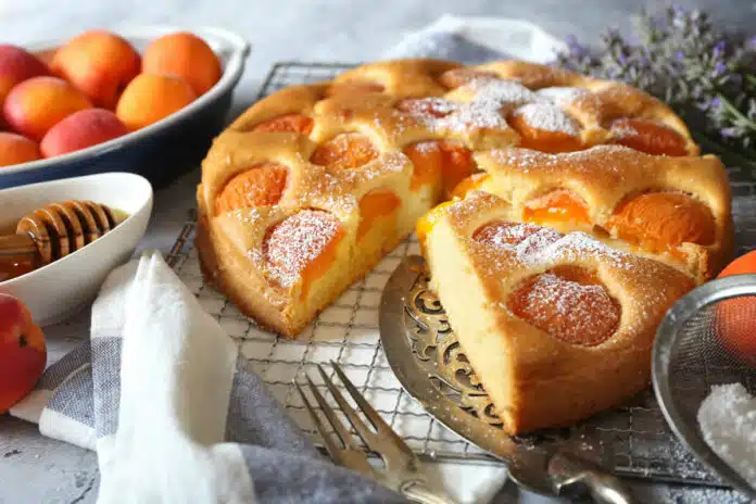 Gâteau moelleux aux abricots et yaourt