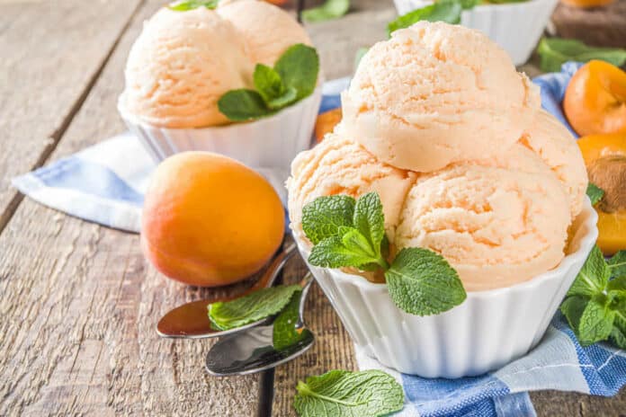 Glace abricot facile sans sorbetière