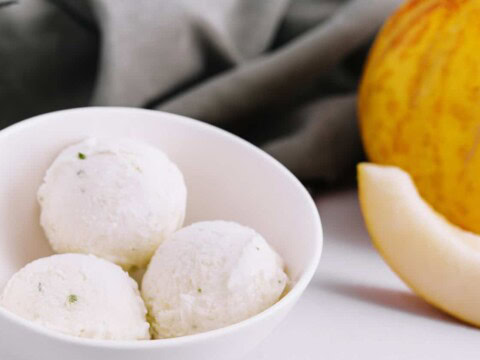 Glace au melon avec ou sans sorbetière