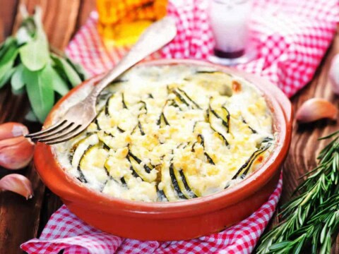 Gratin courgette fromage blanc