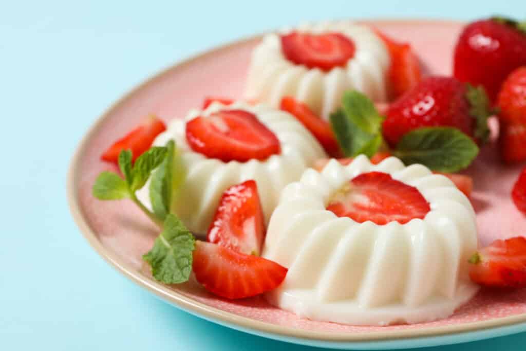 La panna cotta dessert
