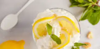 Mousse mascarpone au citron sans oeufs
