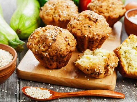 Muffins aux courgettes et au gruyère