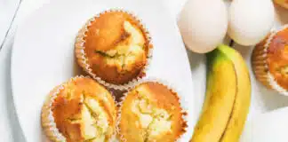 Muffins moelleux à la banane