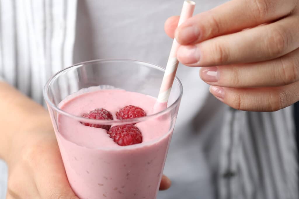 Smoothie framboises facile