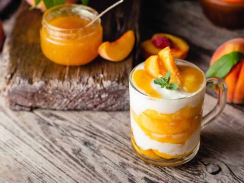 Tiramisu aux pêches