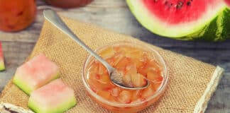 la confiture d'écorces de pastèque