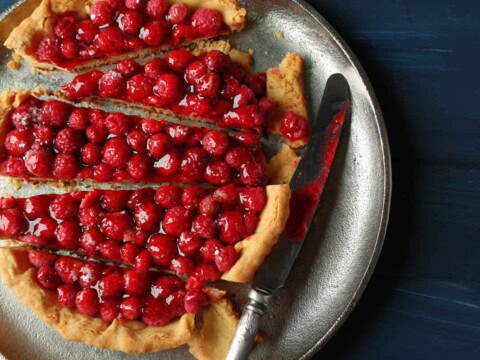 la tarte aux framboises facile
