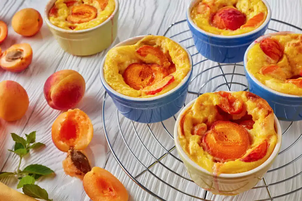 Clafoutis aux abricots individuels