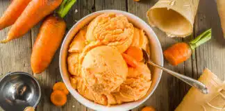 Crème glacée à la carotte