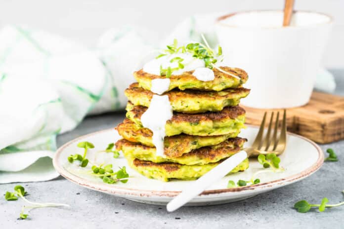 Galettes de courgettes aux 2 fromages