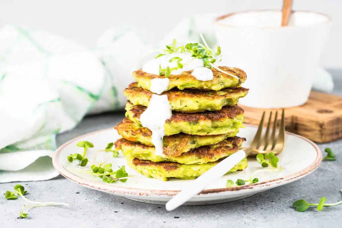 Galettes de courgettes aux 2 fromages