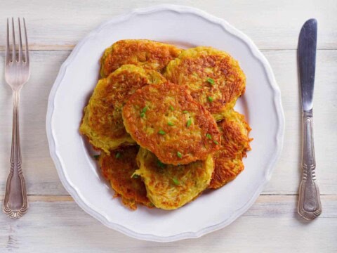 Galettes de légumes râpés au four