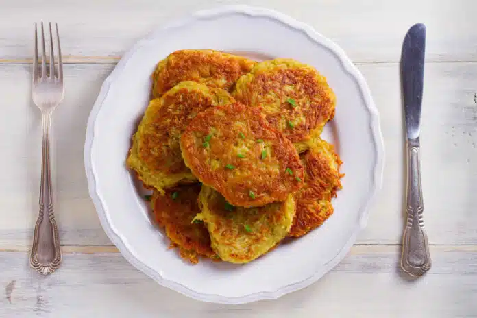 Galettes de légumes râpés au four