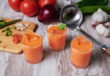 Gaspacho tomate poivron rouge