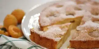 Gâteau fondant aux abricots