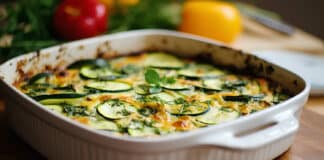Gratin de courgettes au fromage