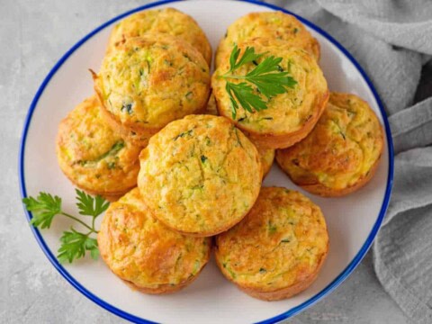 Muffins aux courgettes et parmesan