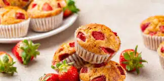 Muffins moelleux aux fraises
