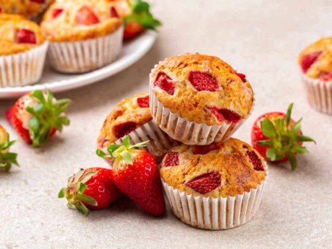 Muffins moelleux aux fraises