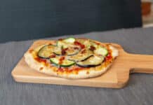 Pizza à la Courgette et Aubergine