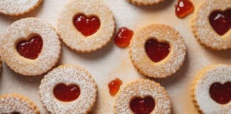 Sablé coeur à la confiture