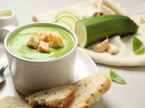 Velouté de courgettes au fromage Kiri